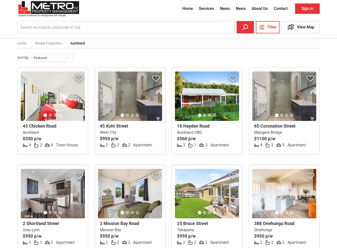 Metro Property Redesign