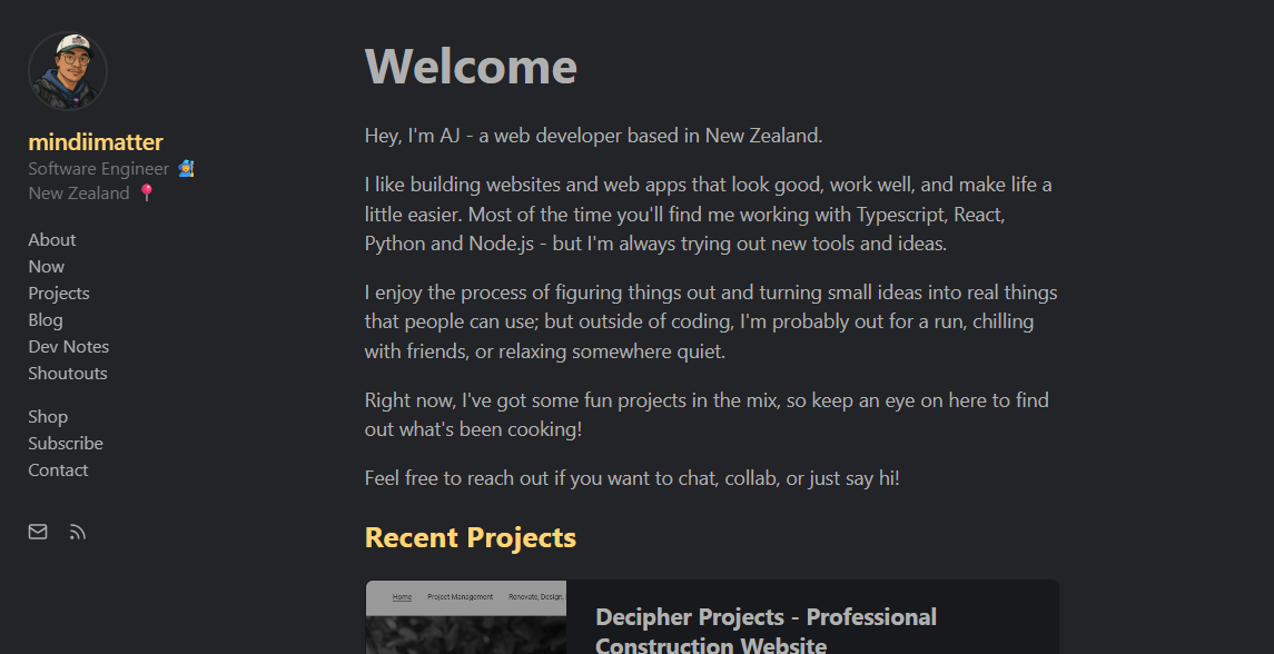 Personal Portfolio Website